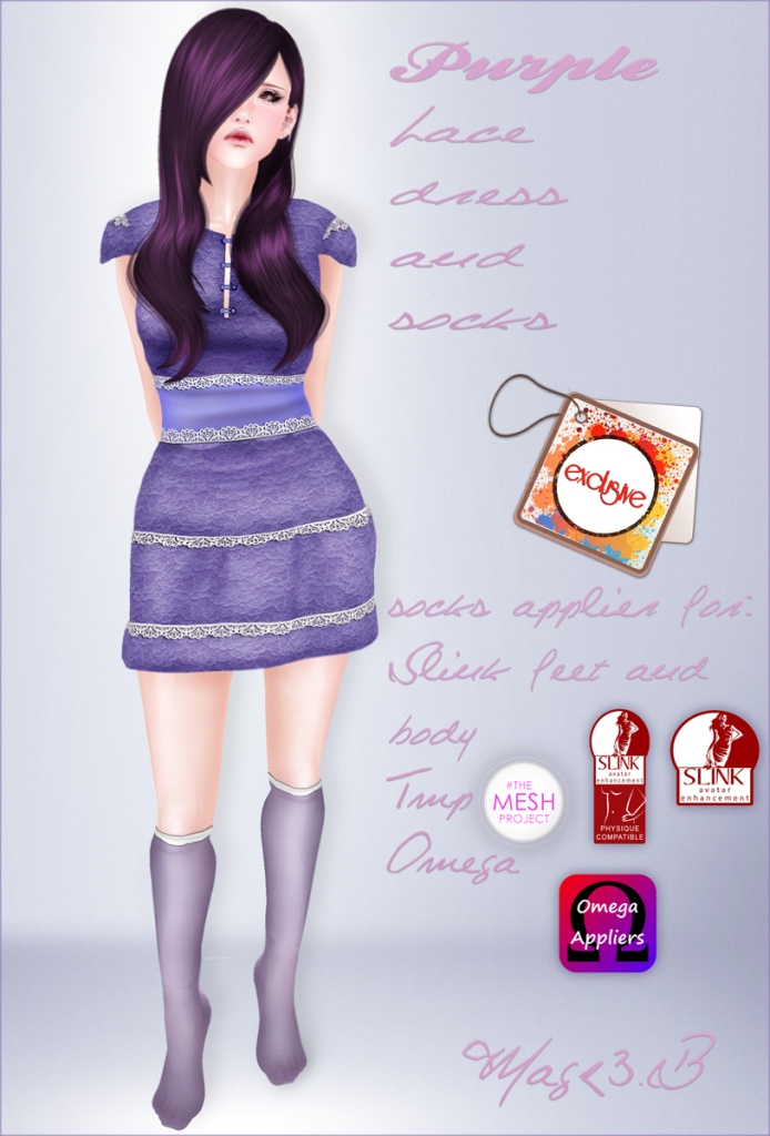 purple lace dress copia